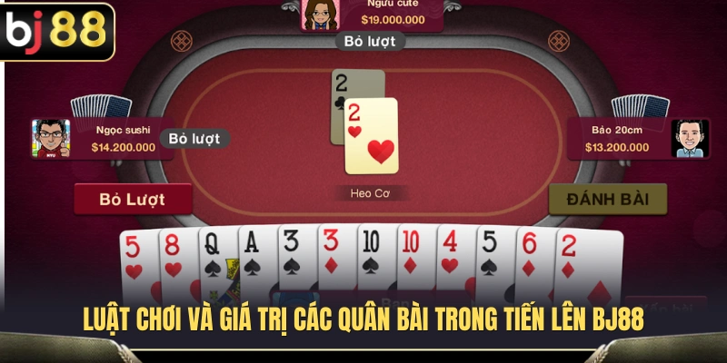 Quy tắc chơi và thứ tự sức mạnh các lá bài Tiến Lên BJ88 